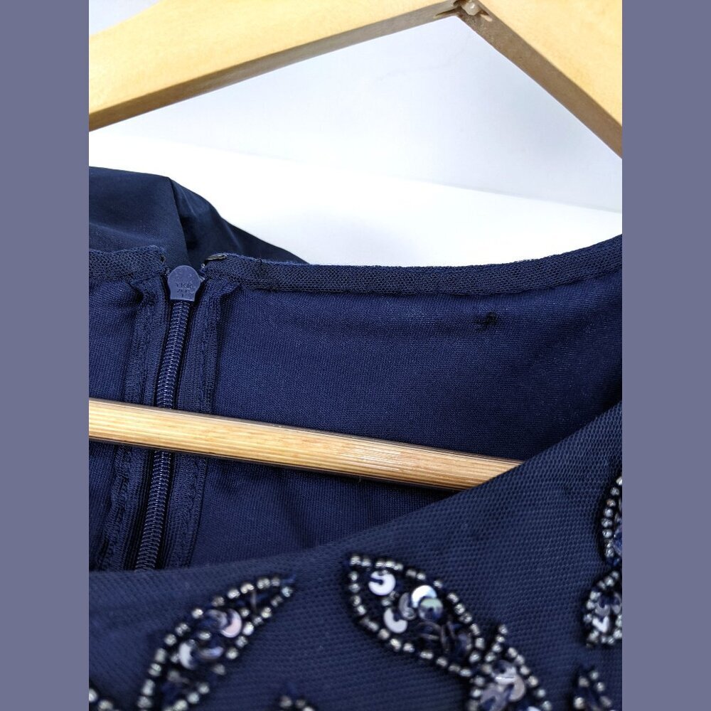 Pisarro Nights Womens Sequin Bodice Evening Gown Blue Size M - Picture 8 of 8